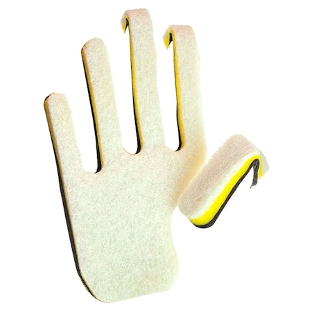 Popular Life Kleen Mitt Glove Refill, Fine Grade Scouring Pads, White Right Hand PL-MS-KMWG-8-RHRF-36